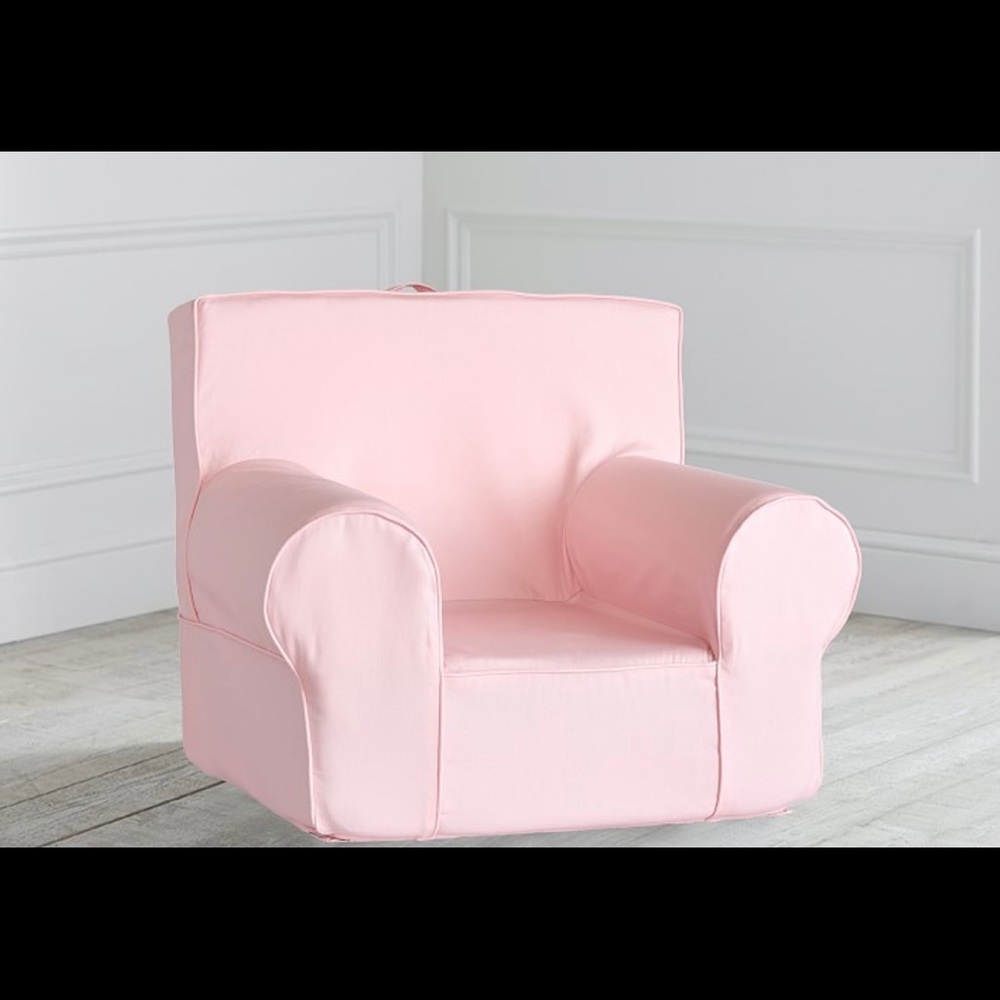 Pottery Barn Blush Twill Anywhere Chair Slip Cover